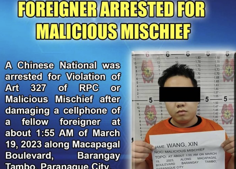 中国男子因诈欺和骚扰同胞被捕