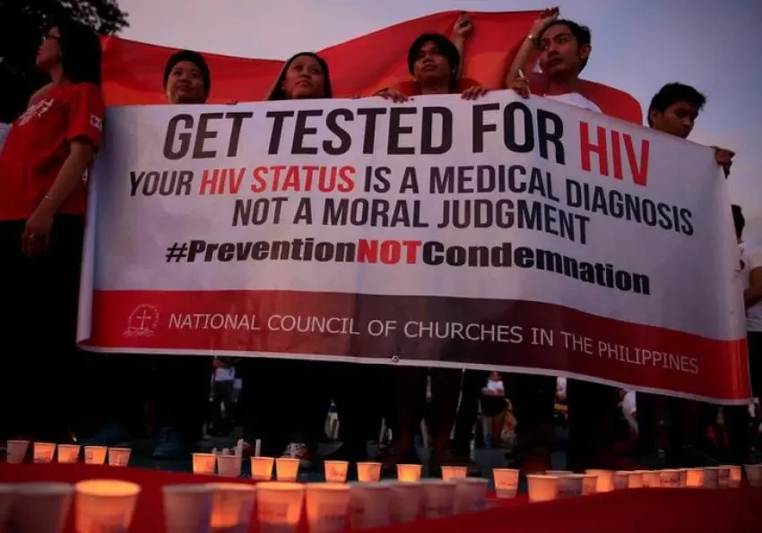 菲律宾每日46人确诊艾滋病毒
